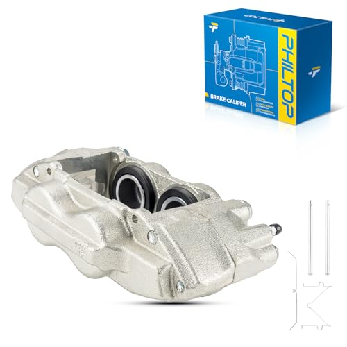 Image of PHILTOP Front Left Brake Caliper w /o Pads Compatible with 2000-2006 Tundra Front Left, 2001-2007 Sequoia Front Left, 2003-2005 4Runner Front Right, OE# 19-2712, Replacement Disc Brake Caliper Assembly