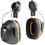 Klein Tools 60532 Ear Muffs with Cap and Safety Helmet Hard Hat Attachment, 26dB NRR for Construction, Manufacturing, Maintenance