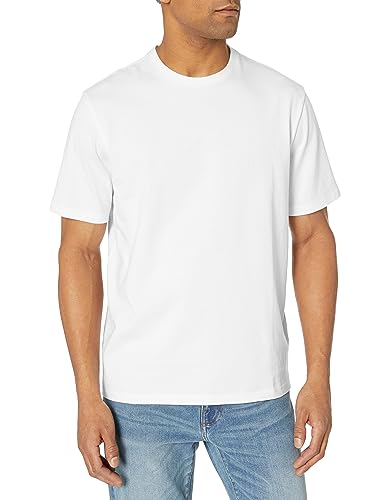 Amazon Essentials Men's Short-Sleeve Crewneck T-Shirt, Pack Of 2, Aqua Blue/White, Xx-Large #TOP1