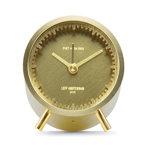 LEFF amsterdam - Reloj despertador de tubo - Latón - Reloj de escritorio o estante - Movimiento de cuarzo