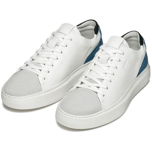 Geox Herren U DEIVEN A Sneaker, White/Blue, 41 EU – Ansicht 4