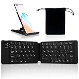 Acoucou Foldable Bluetooth Keyboard, Travel Portable Multi-Device Wireless Keyboard, Pocket Size Key