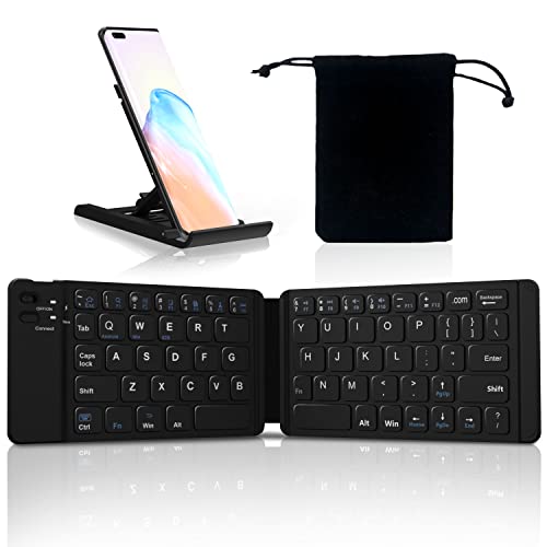 Acoucou Foldable Bluetooth Keyboard, Travel Portable Multi-Device Wireless Keyboard, Pocket Size Keyboard Compatible With Mac/Ios, Windows, Android Smartphones, Tablets, Laptops,Etc #TOP3