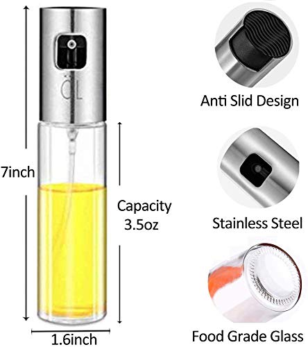 Image of Oblivion Oil Plastic Bottle Dispenser With Lid Clear Drip Free Spout Controlled - Oil Dispenser for Cooking, Easy Flow and Vinegar Bottle - Pourer Liquid Dispenser Transparent & Unbreakable (100 ML)