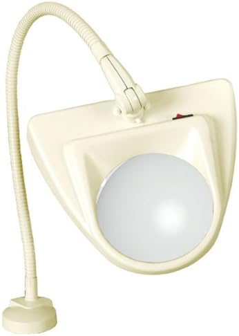 MAGNIFYING AIDS Dazor 5 Diopter Almond Clamping Magnifier Lamp with Flex Arm