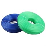 200m Nylon Mähfaden Set, 2 Stück 1 6mm Trimmerfaden für effiziente Rasenpflege mit verbesserter...