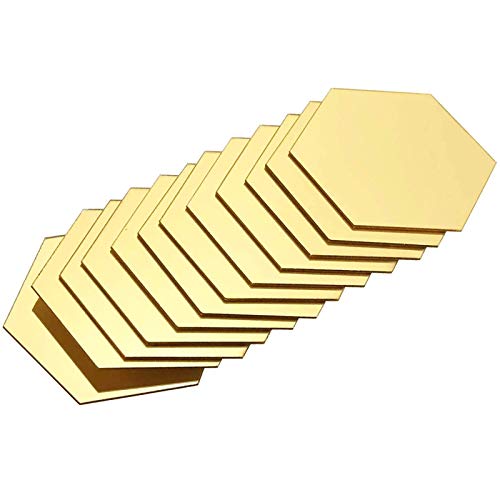 Specchio Acrilico Esagonale 3D Geometrico Adesivi Murali Specchio Esagonale Removibile Fogli di Specchio Specchio Acrilico Moderno Semplice Adesivi Murali Specchio per Decorazione Murale (24 Pezzi)