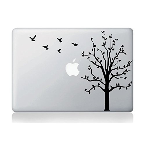 Tree Pattern-DIY Personality Vinyl Decal Sticker for Apple MacBook Pro/Air 13 Inch Laptop Case Cover Cartoon Skin Sticker