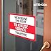 2pcs We Reserve The Right To Refuse Service Sign Stickers | Restaurant, Bottle Service, No Public Restroom, Business Signage - Bright Weatherproof Self Adhesive Decals