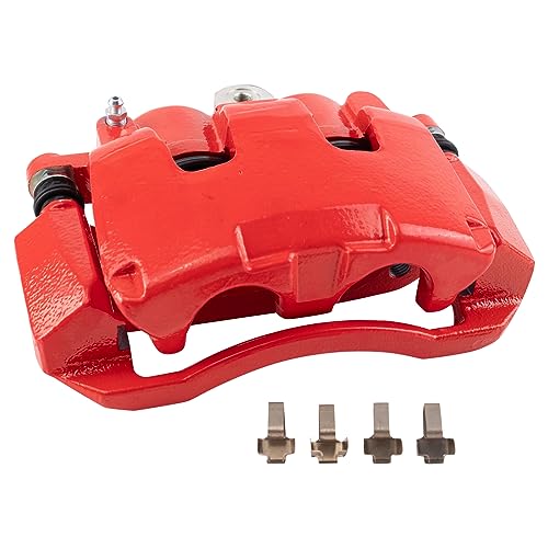 Image of TRQ Performance Front Driver and Passenger Side Brake Caliper Set Compatible with 05-08 Dodge Dakota 06 Ram 1500 with 5 Lug Wheels 07-08 Ram 1500 with 5 Lug Wheels 06-09 Mitsubishi Raider