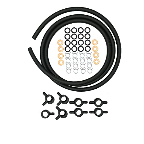 Yichen 7135-264 For Diesel Fuel Injector Installation Return Line Kit 1983-1988 6.9L 7.3L (3002) #TOP3