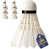 Best Sport Lot de 6 Volants de Badminton avec Plumes