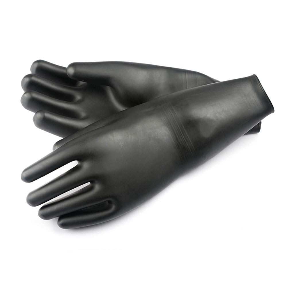 Guantes de látex SI-TECH con manguitos negros talla XL para buceo práctico