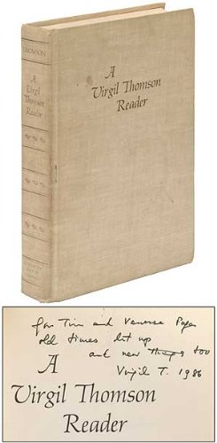 A Virgil Thomson Reader B003PY0WCE Book Cover