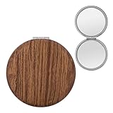 Fonction Grossissement: Une face 1X pour vue naturelle, l'autre 2X grossissement pour maquillage précis. Miroir de poche grossissant parfait pour les retouches détaillées en déplacement.