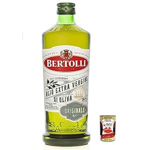 6x Bertolli eerste persing olijfolie extra origineel, 1-pack (6 x 1000 ml) + Italian Gourmet Polpa