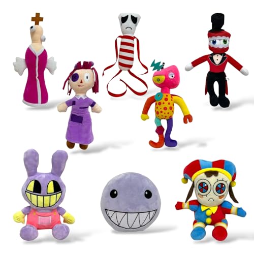 HappyToy Kid Plush Toy Set of 8 – Soft & Colorful Stuffed Animal Plushies for Kids, Toddlers & Collectors – Cute, Cuddly Plush Set for Gifting,...