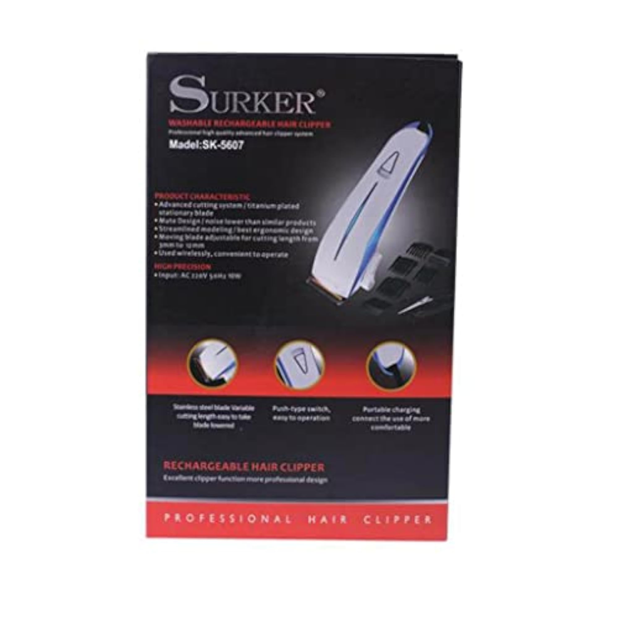 LOSA Electric Hair Trimmer Kit for Men, 4 Length Settings