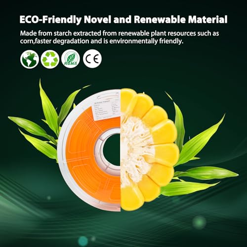 Image of 3D Printer Pla Filament HS Transparent Orange for Bambu Lab AMS,AMS Lite | High toughness is suitable for functional parts;prevents nozzle clogging and air bubbles1.75mm is suitable for Bambu printers