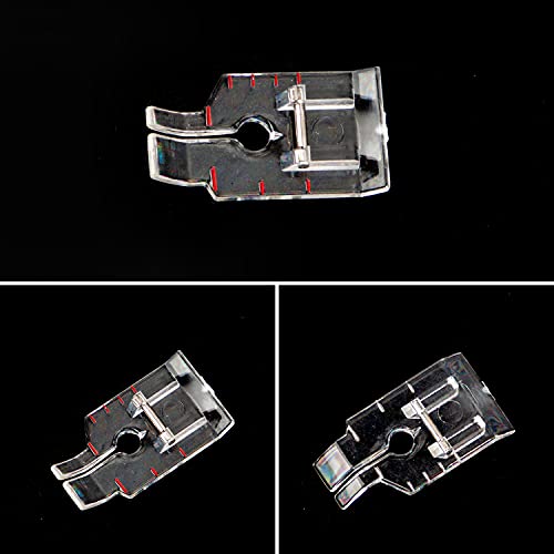 Pie Prensatela Transparente 1/4 pulg Para Máquina de Coser miniatura 3