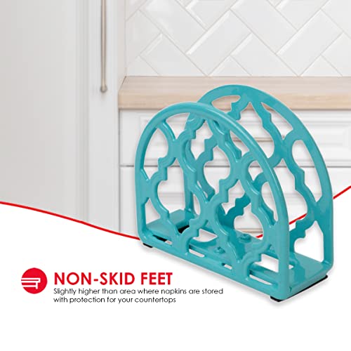 Home-Basics-Lattice-Collection-Cast-Iron-Napkin-Holder-Turquoise 41CwMhOslhL