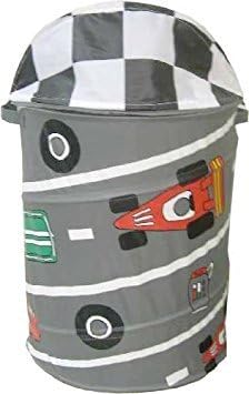 Neat 4 Less Race Car Pop-Up Laundry Hamper - Round
