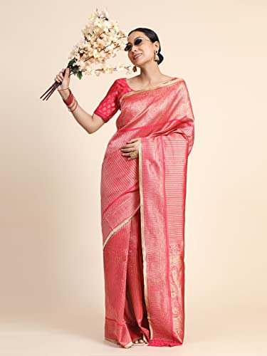 Image of Avantika Fashion Women's Kanjivaram Soft Semi Silk Banarasi Sarees With Blouse Piece.
