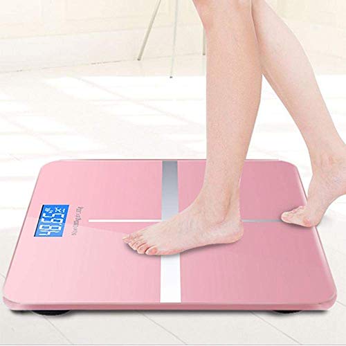 Báscula digital compacta rosa para baño 180kg miniatura 5