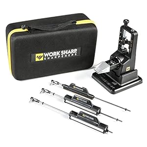 Work Sharp Precision Adjust Elite – Adjustable Knife Sharpening System – For Hunting, Serrated & Kitchen Knives