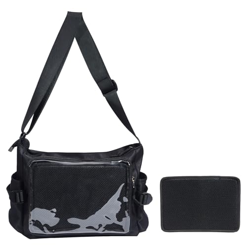 Ita Bag Crossbody, Ita Messenger Bag,Pin Purse,Shoulder Bag,Y2K Pin Display Bag with Insert, Nylon