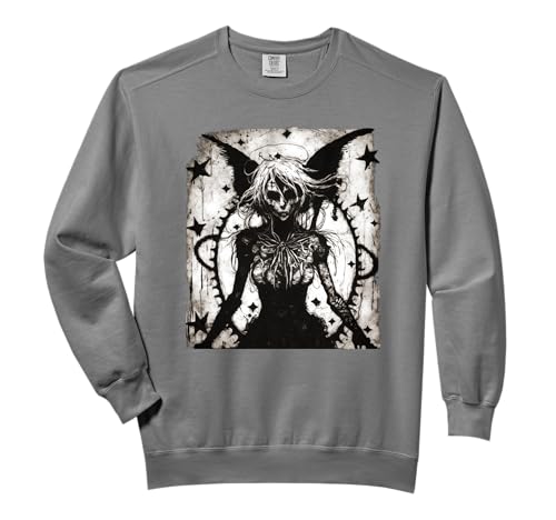 Goth Fairy Witch Fairycore Horror Occult Dark Art Aesthetic Comfort Colors Adult Sweatshirt