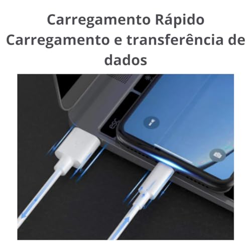 Cabo USB Lightning Carregamento Rápido Cabo de Dados Reforçado Compatível Para Iphone PREMIUM Bella