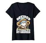Photo Gallery donna retired gnome for women and men sunflower retirement saying maglietta con collo a v Photo Gallery donna retired gnome for women and men sunflower retirement saying maglietta con collo a v
