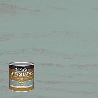 Minwax Polyshades Semi-Transparent Satin Vintage Blue Oil-Based Stain/Polyurethane Finish 0.5 pt