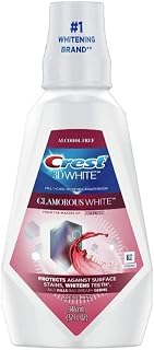 Crest 3D White Luxe Glamorous White Multi-Care Whitening Mouthwash, Fresh Mint (32 Oz, 3 Pk)