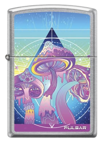 Encendedor Zippo Melting Shrooms Plata miniatura 1