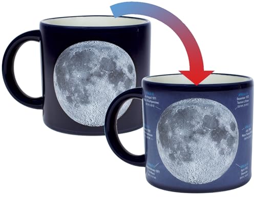 Taza lunar que cambia color al calentar 14 oz cerámica miniatura 3