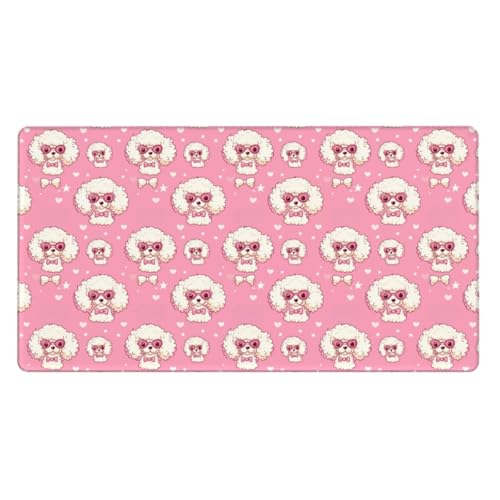 Grand tapis de souris de jeu bords cousus en caoutchouc lavable