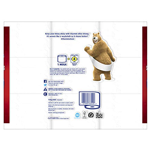 Image of Charmin Ultra Strong Toilet Paper 9 Mega Roll