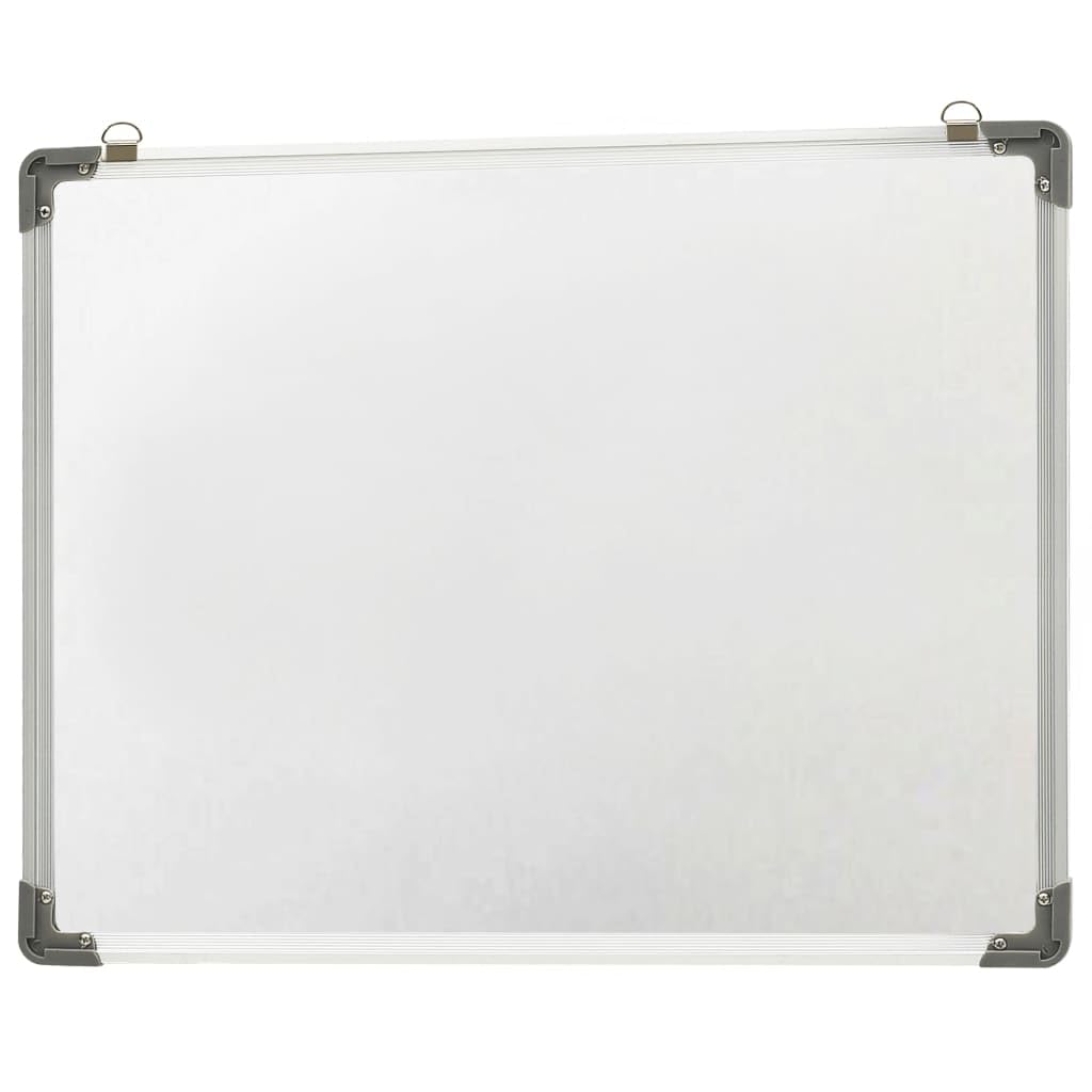 Magnetisches Whiteboard Weiß 90 x 60 cm Stahl mit Aluminiumrahmen und Montagezubehör, abwischbar beschreibbar als Pinnwand und Notiztafel für Büro, Homeoffice, Schule und Meeting