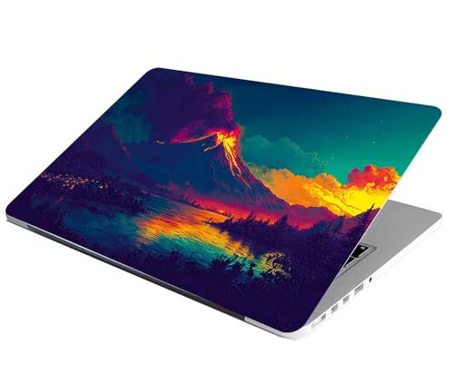 Image of Full Laptop Skin Stickers HD Quality Sticker for Laptops Upto 15.6 inch (Dustproof|Waterproof|Scratchproof|Reusable) - BE Volcano FL