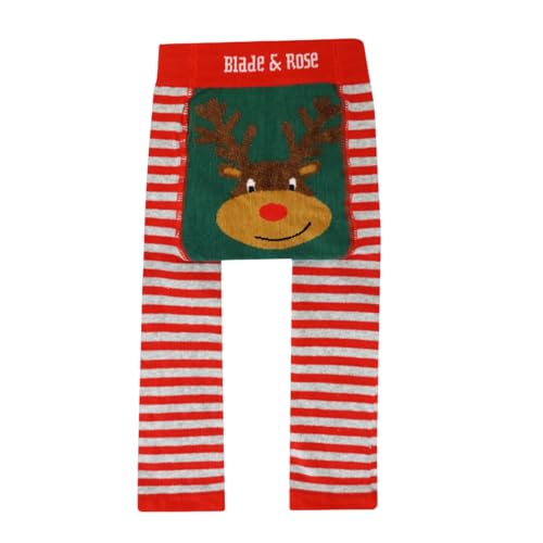 Blade & Rose Festive - Leggings, Gris Rojo Colorido, 6-12 Meses