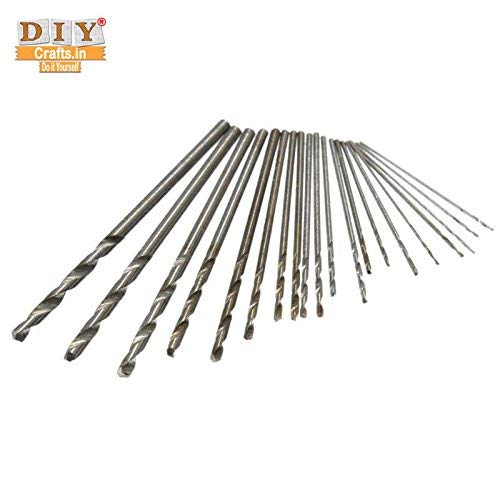 Image of DIY Crafts Design No # 2, With Mini Object Holder Vise, Steel HSS Micro Twist Drill Bit, 0.3mm-1.6mm For DIY Crafts Works (Pack of 20 Pcs (Design No # 2, With Mini Object Holder Vise)