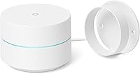 Vista 1 de Google WiFi - AC1200 - Mesh WiFi Router System + Wall Mounts for Google - 1500 Sq Ft Coverage - Seamless Signal for Smart Home Devices - 1 Pack