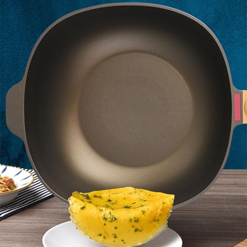 Wok antiadherente de aluminio 32 cm con tapa miniatura 4
