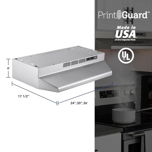 Broan-Nutone 5498421655 Broan Nu-Tone Broan-Nutone 4130Sf, 30-Inch, Stainless Print Guard Fingerprint Resistant Ductless Under-Cabinet Range Hood thumb #3
