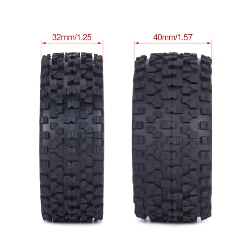 Roue De Route Collée 88mm pour Buggy RC 1/10 | 4 Pièces Jantes et Pneus de Course Rallye - 3