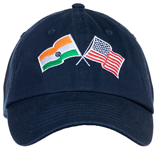 Image of Ann Arbor T-shirt Co. American Friendship Nations Flag Baseball Low Profile Dad Hat for Men Women