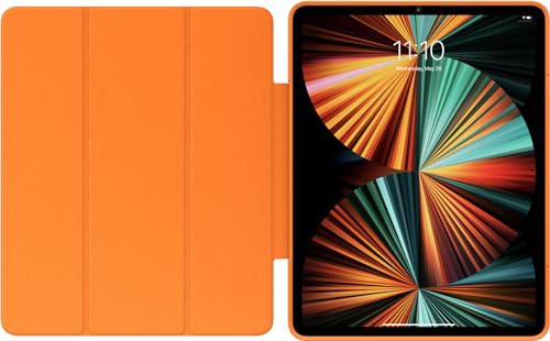 Image of OtterBox - Symmetry Series 360 Elite Case for 12.9 inch iPad Pro 3rd-6th Gen, Scratch-Resistant Tablet Case with Folio and Apple Pencil Holder (Vitamin C)