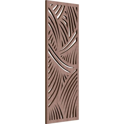 Image of Chester Decorative Pierced Fretwork Wood Wall Panels, 11 3 /8 inchW x 29 3 /8 inchH x 3 /8 inchT, Walnut